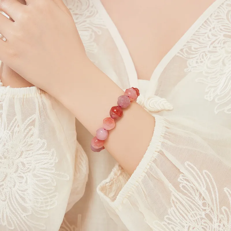 Lao Feng Xiang Agate Bracelets Women's-5