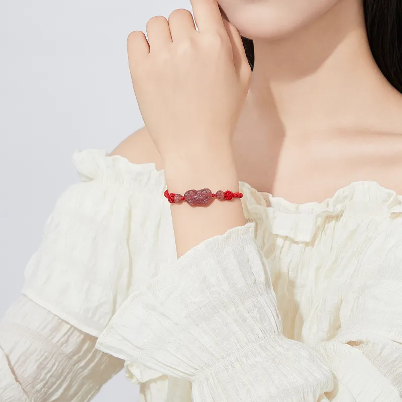 Lao Feng Xiang Chalcedony Bracelets Unisex-8