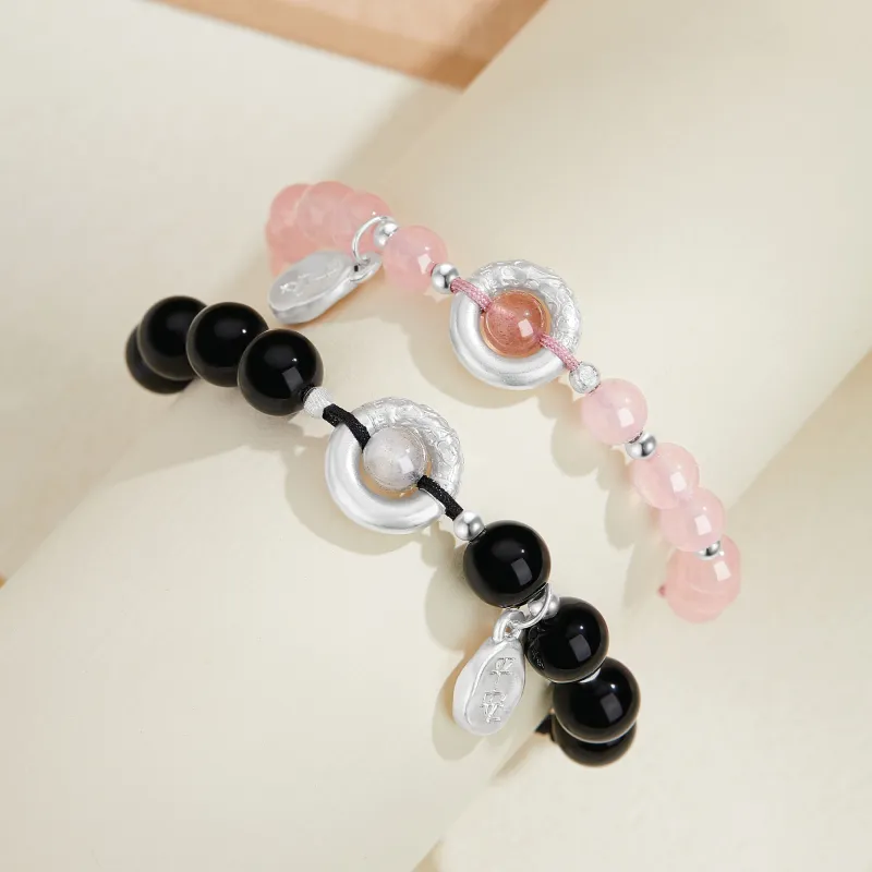 Lao Feng Xiang Agate Bracelets Unisex-3