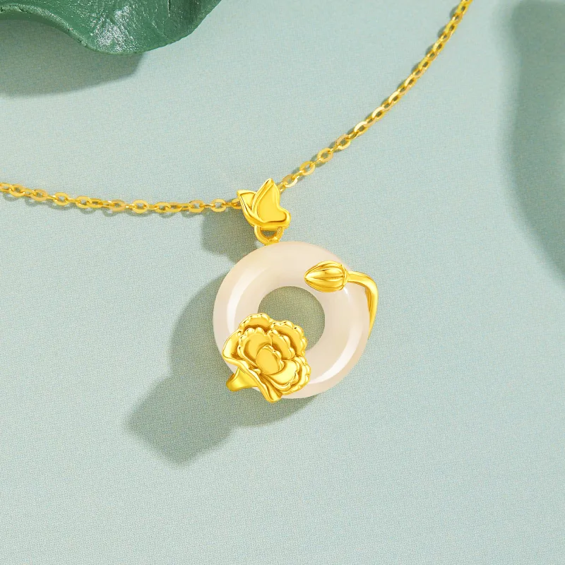 Lao Feng Xiang Chalcedony Necklace/Pendant Women's-1