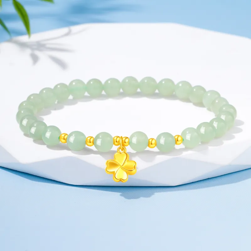 Lao Feng Xiang Bracelets Green Jade Women's-5
