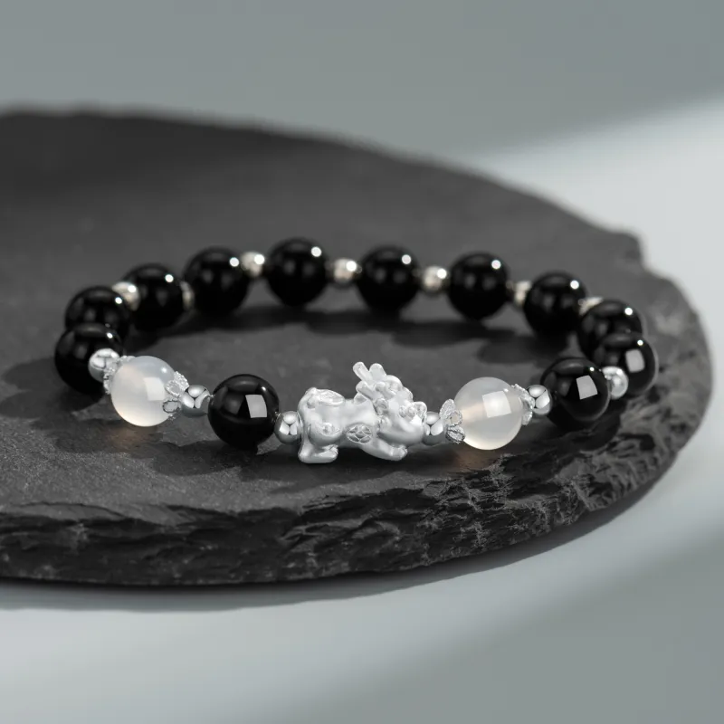 Lao Feng Xiang Agate Bracelets Unisex-4
