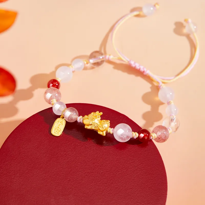Lao Feng Xiang Agate Bracelets Women's-5