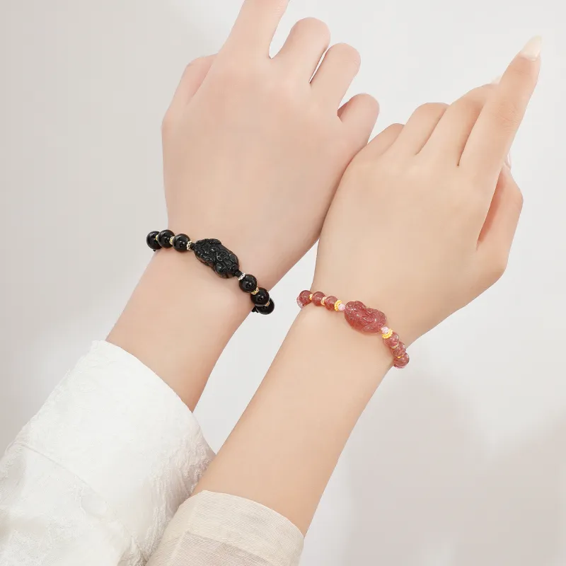 Lao Feng Xiang Obsidian Bracelets Unisex-11