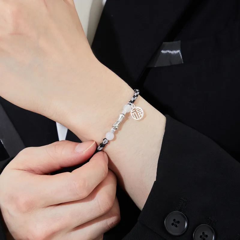 Lao Feng Xiang Chalcedony Bracelets Unisex-8