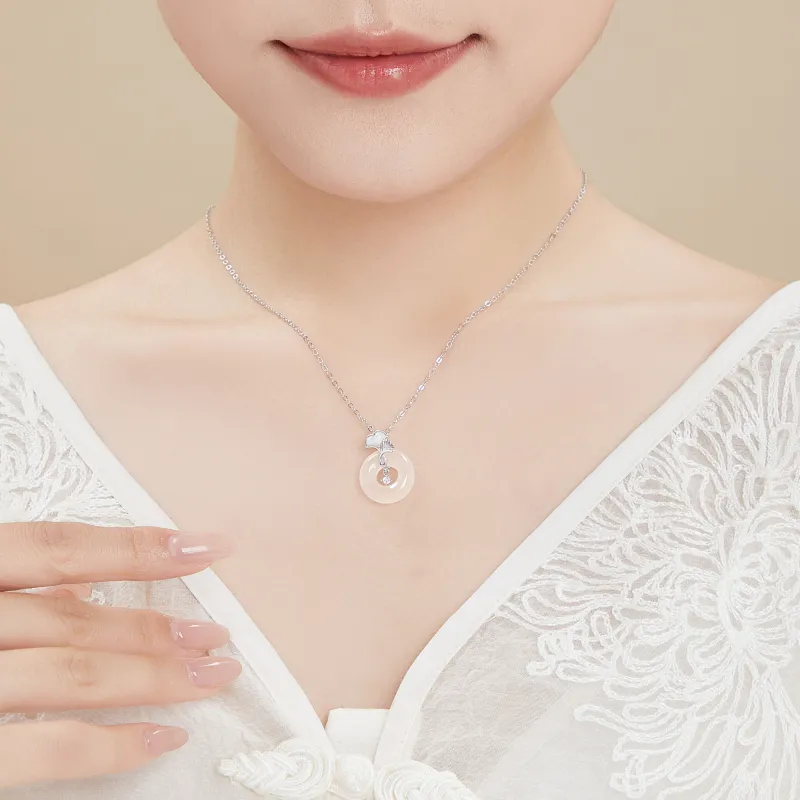 Lao Feng Xiang Chalcedony Necklaces Women's-1