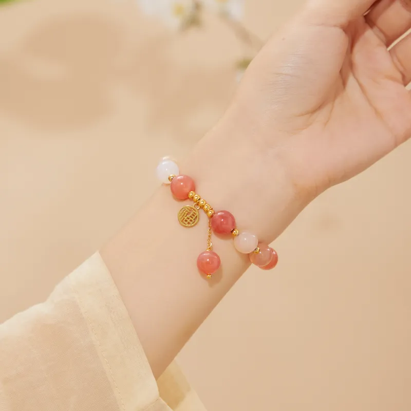 Lao Feng Xiang Agate Bracelets Women's-6