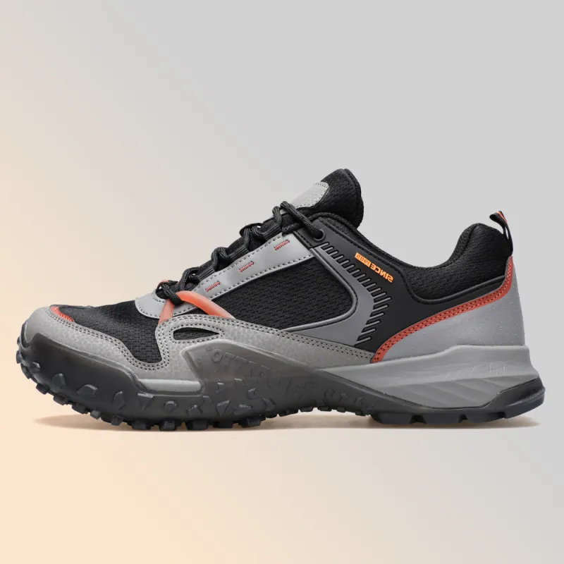 HUMTTO Anti Slip Wear Resistant Breathable Balance Impact Resistant Low Top Trekking Shoes Men's Chestnut Black-5