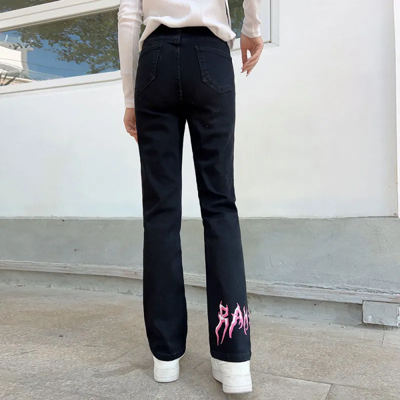 RAMPAGE Jeans Unisex Black Print-5