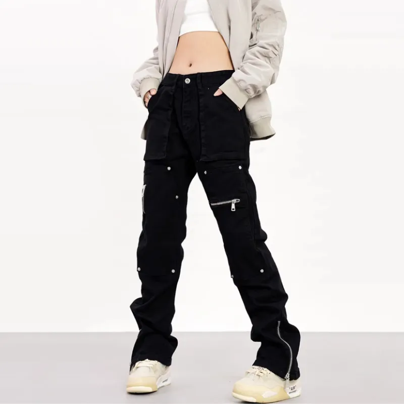 RAMPAGE Casual Pants Unisex Black-2