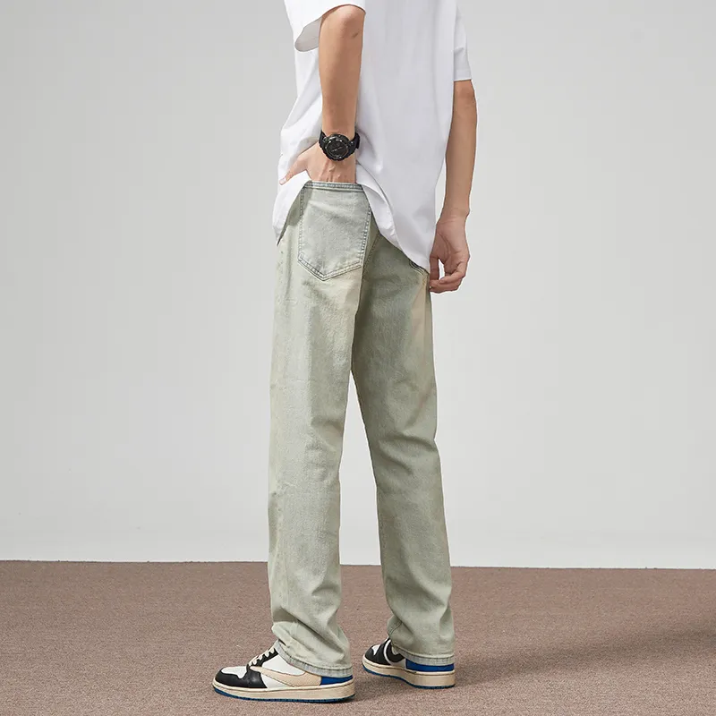 RAMPAGE Jeans Unisex Washed Yellow Mud-5