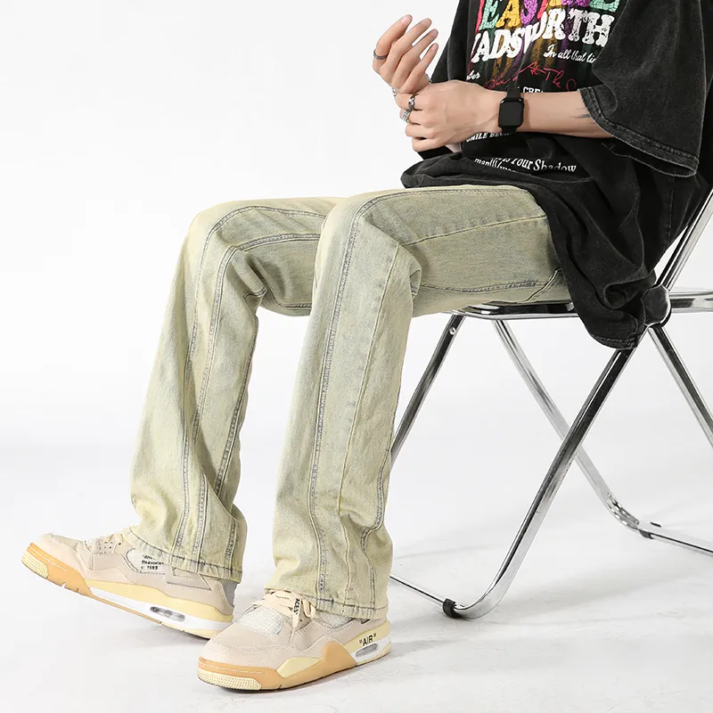 WELTER EXPERIMENT Jeans Unisex Yellow Mud-3