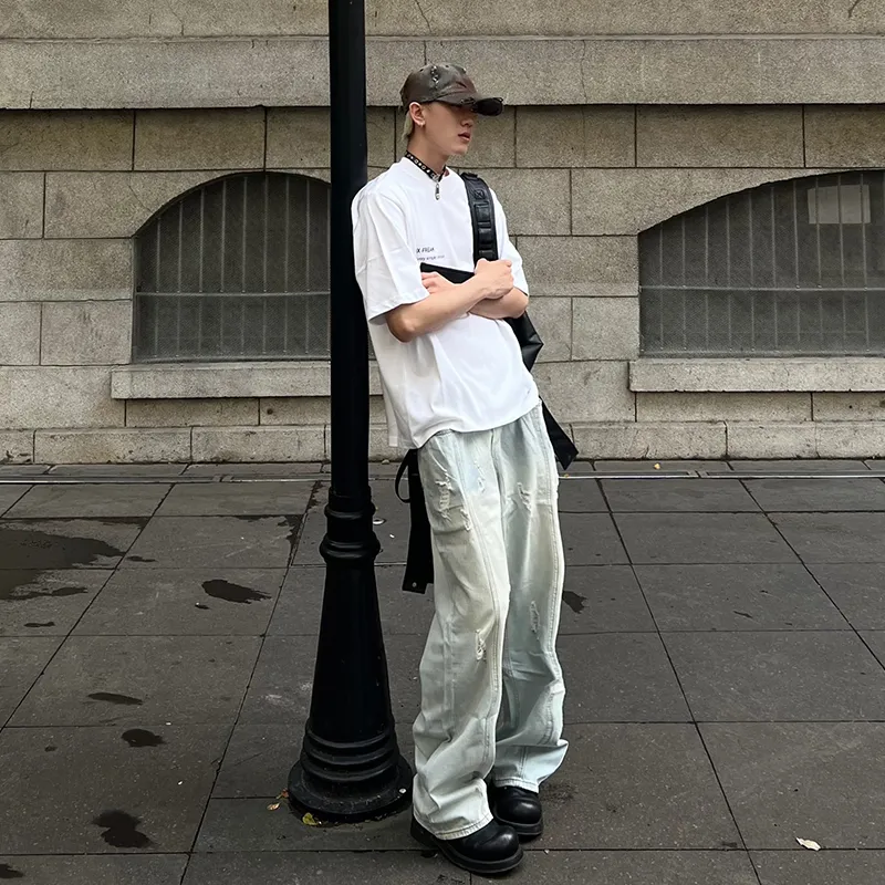 HOKLV Jeans Unisex-24