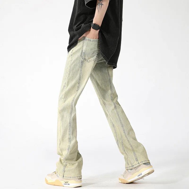 WELTER EXPERIMENT Jeans Unisex Yellow Mud-4