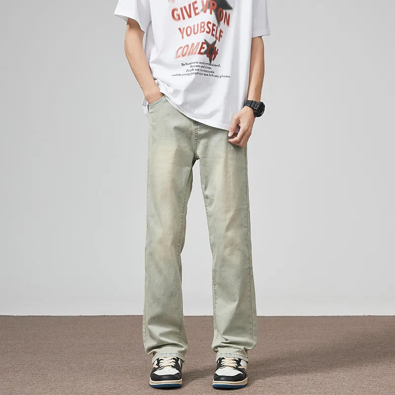 RAMPAGE Jeans Unisex Washed Yellow Mud-4