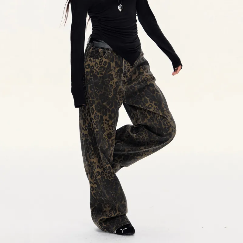 RAMPAGE Jeans Unisex Leopard Print-7
