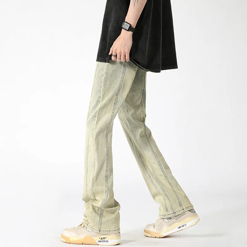 WELTER EXPERIMENT Jeans Unisex Yellow Mud-5