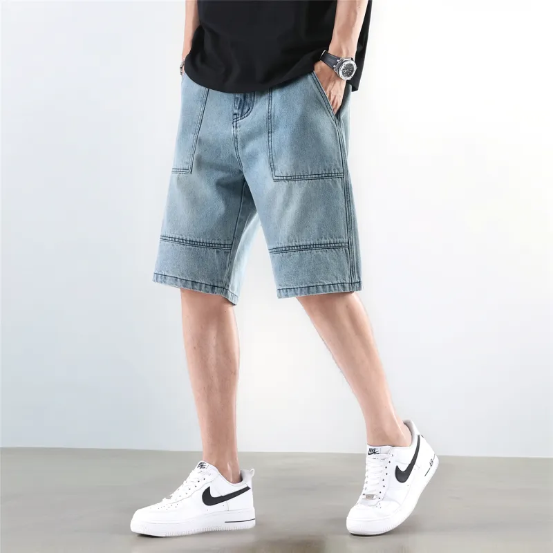 RAMPAGE Denim Shorts Unisex Blue-4
