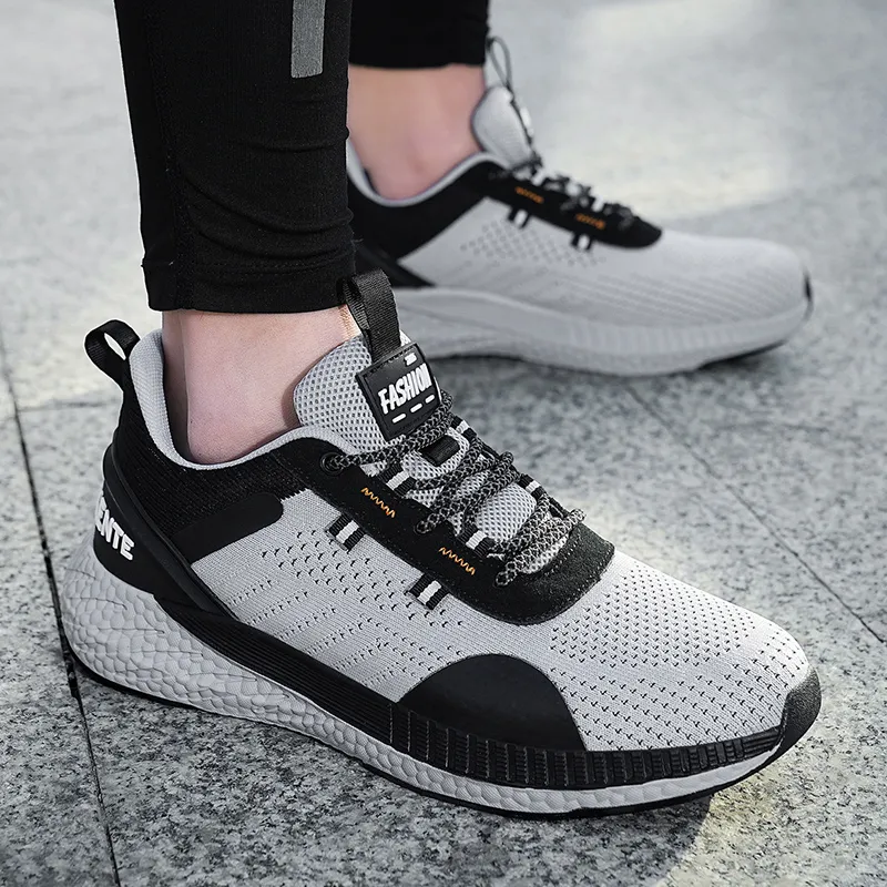 TOMAY Cushioning Height Increasing Rebound Low Top Long Distance Running Running Shoes Men's-14