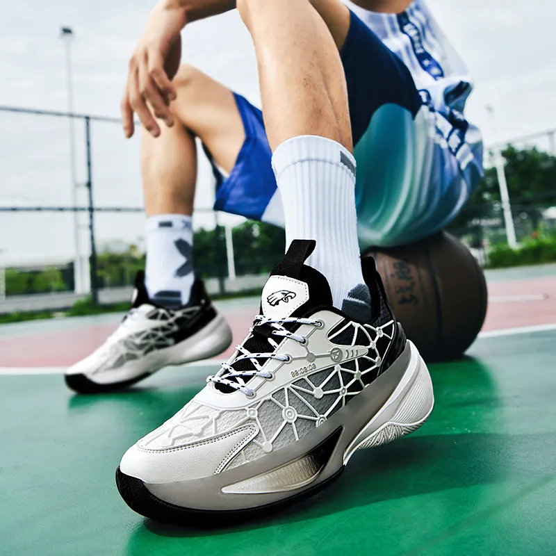 TOMAY Anti-Slip And Wear-Resistant Height Increasing Low-Top Basketball Shoes Men's-21