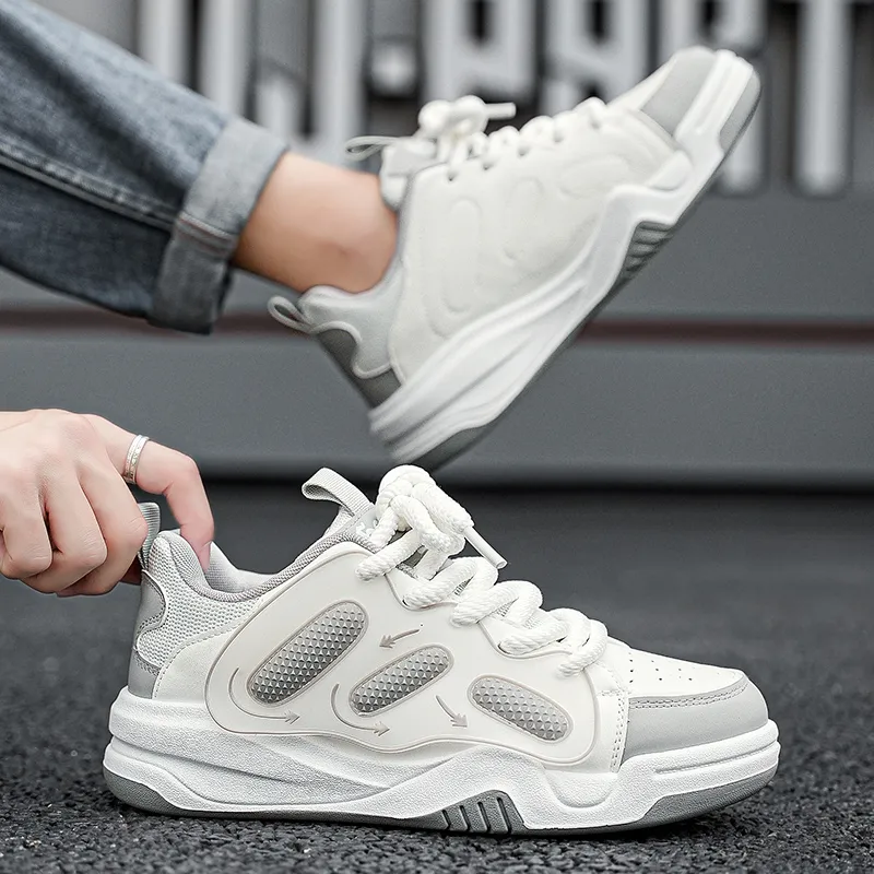 TOMAY Anti-Slip And Wear-Resistant Height Increasing Low-Top Casual Shoes Unisex-13