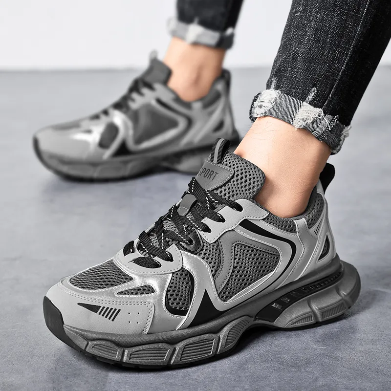 TOMAY Anti Slip And Wear Resistant Breathable Low Top Chunky Sneakers Men's-13
