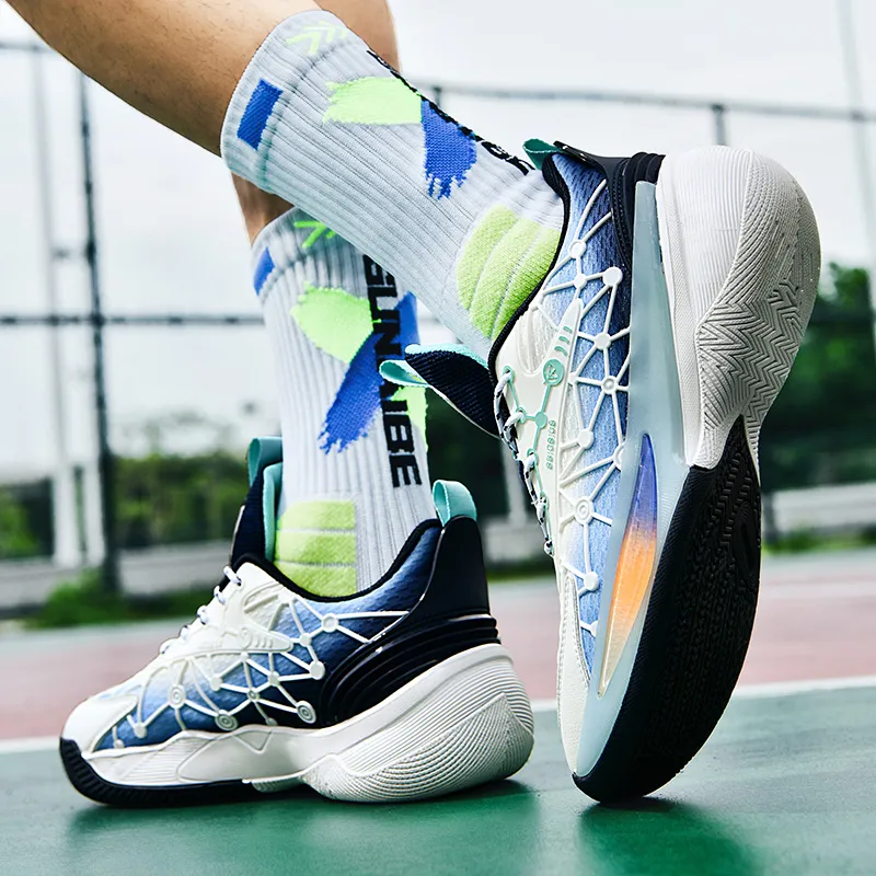 TOMAY Anti-Slip And Wear-Resistant Height Increasing Low-Top Basketball Shoes Men's-12