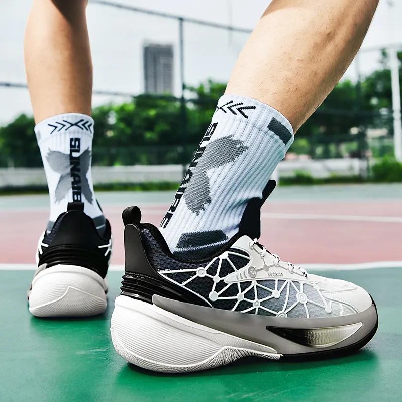 TOMAY Anti-Slip And Wear-Resistant Height Increasing Low-Top Basketball Shoes Men's-17