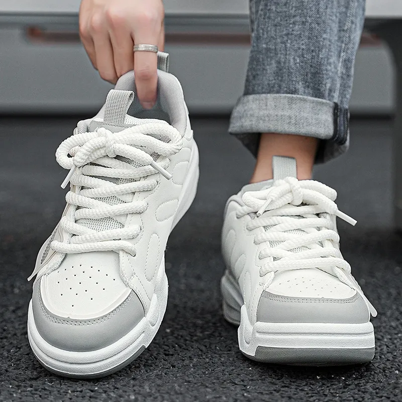 TOMAY Anti-Slip And Wear-Resistant Height Increasing Low-Top Casual Shoes Unisex-15