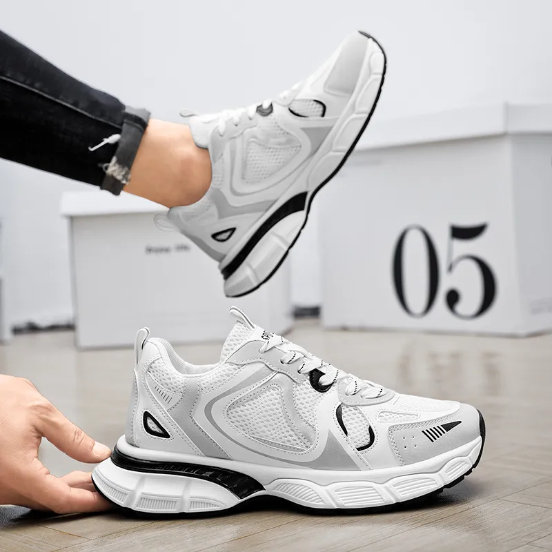 TOMAY Anti Slip And Wear Resistant Breathable Low Top Chunky Sneakers Men's-11