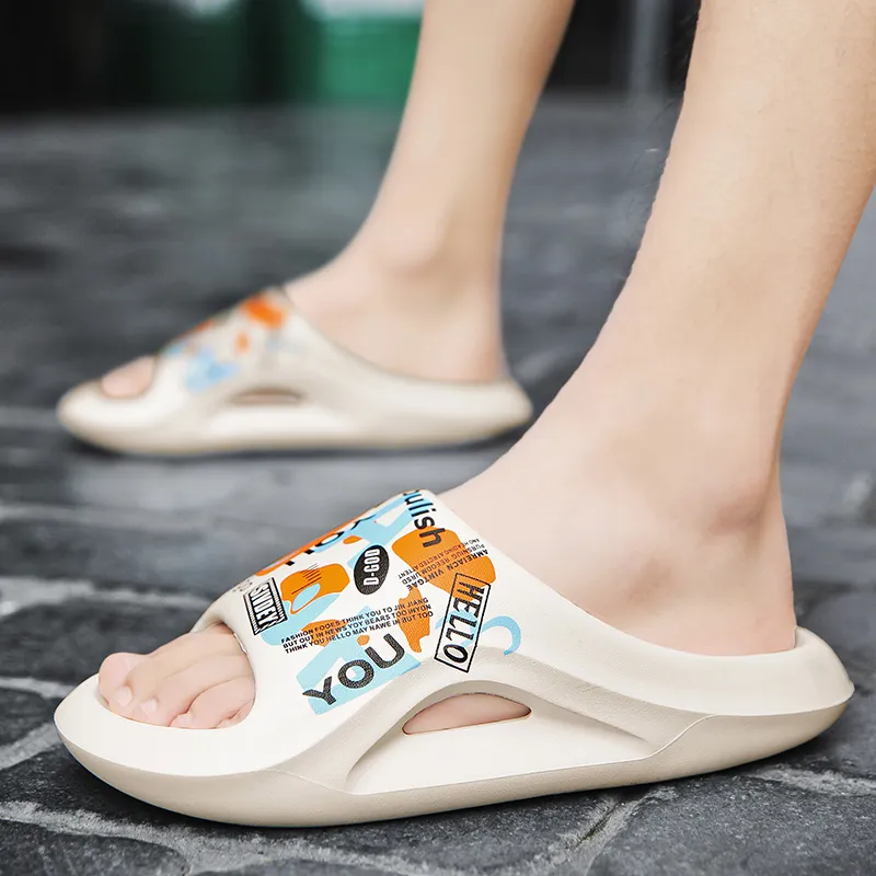 TOMAY Slide Slippers Platform Unisex-9