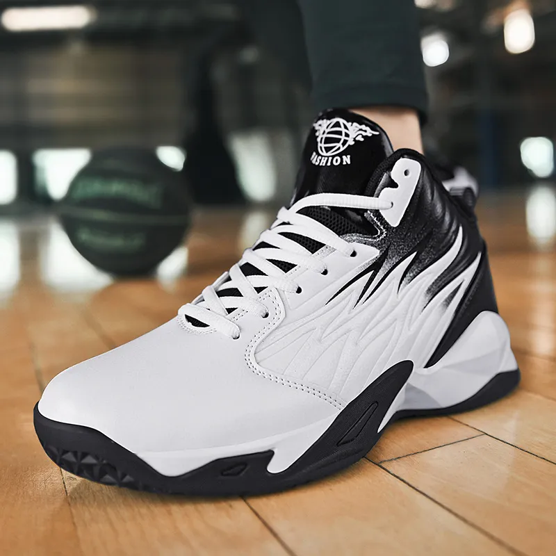 TOMAY Anti-Slip Wear-Resistant Mid-Top Basketball Shoes Men's-16