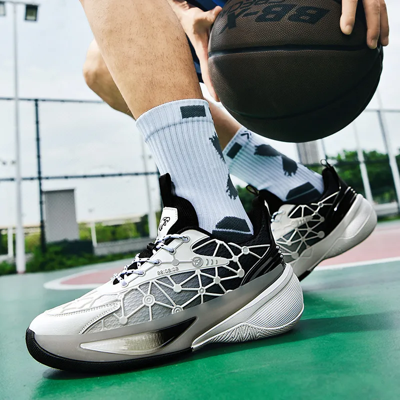 TOMAY Anti-Slip And Wear-Resistant Height Increasing Low-Top Basketball Shoes Men's-19