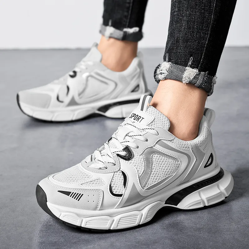 TOMAY Anti Slip And Wear Resistant Breathable Low Top Chunky Sneakers Men's-7