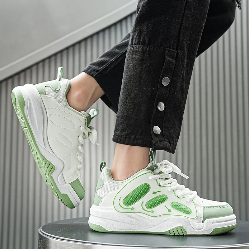 TOMAY Anti-Slip And Wear-Resistant Height Increasing Low-Top Casual Shoes Unisex-5