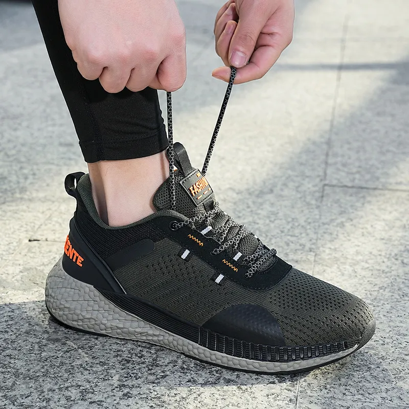 TOMAY Cushioning Height Increasing Rebound Low Top Long Distance Running Running Shoes Men's-11