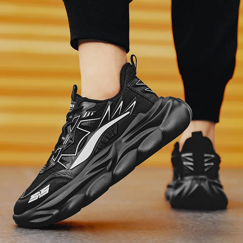 TOMAY Anti-Slip Wear-Resistant Breathable Rebound Low-Top Running Shoes Men's-8