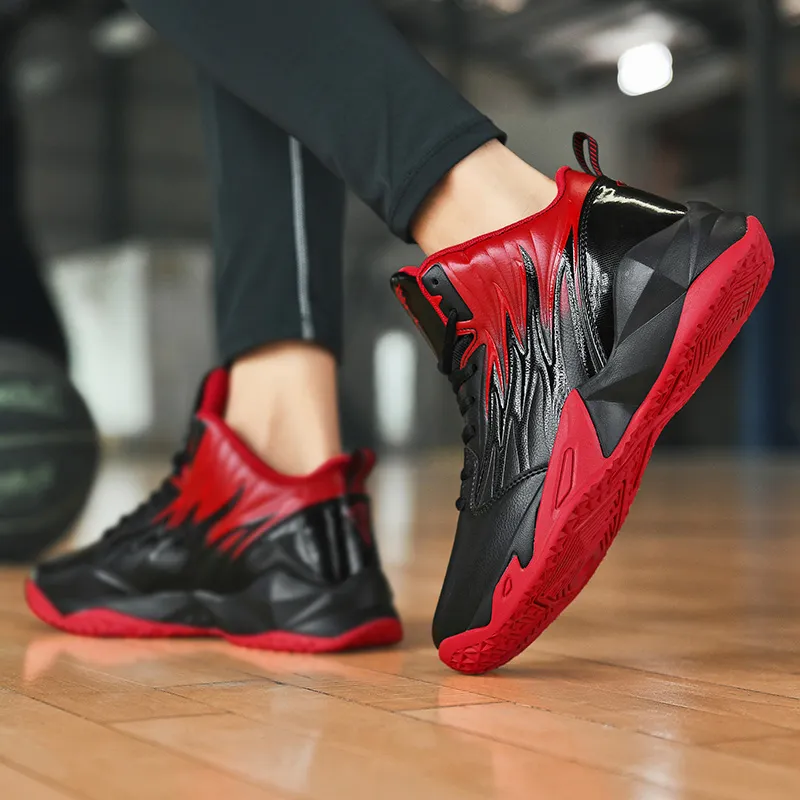 TOMAY Anti-Slip Wear-Resistant Mid-Top Basketball Shoes Men's-8