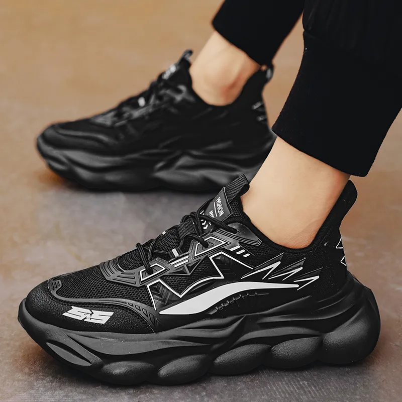 TOMAY Anti-Slip Wear-Resistant Breathable Rebound Low-Top Running Shoes Men's-7