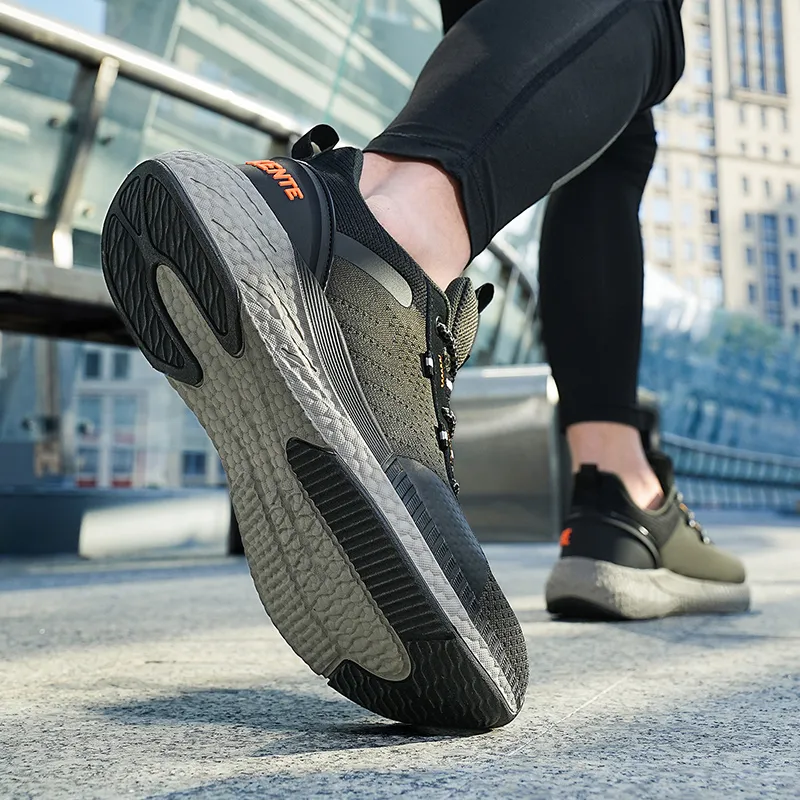 TOMAY Cushioning Height Increasing Rebound Low Top Long Distance Running Running Shoes Men's-10
