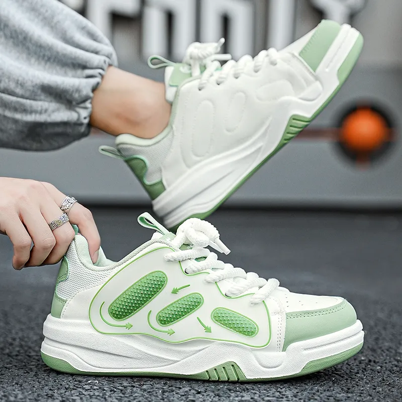 TOMAY Anti-Slip And Wear-Resistant Height Increasing Low-Top Casual Shoes Unisex-2