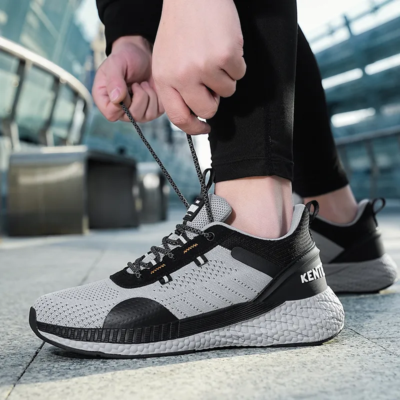 TOMAY Cushioning Height Increasing Rebound Low Top Long Distance Running Running Shoes Men's-13
