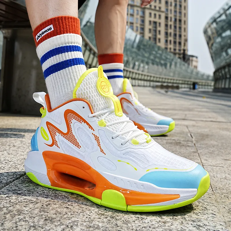 TOMAY Anti-Slip And Wear-Resistant Height Increasing Mid-Top Basketball Shoes Men's-6