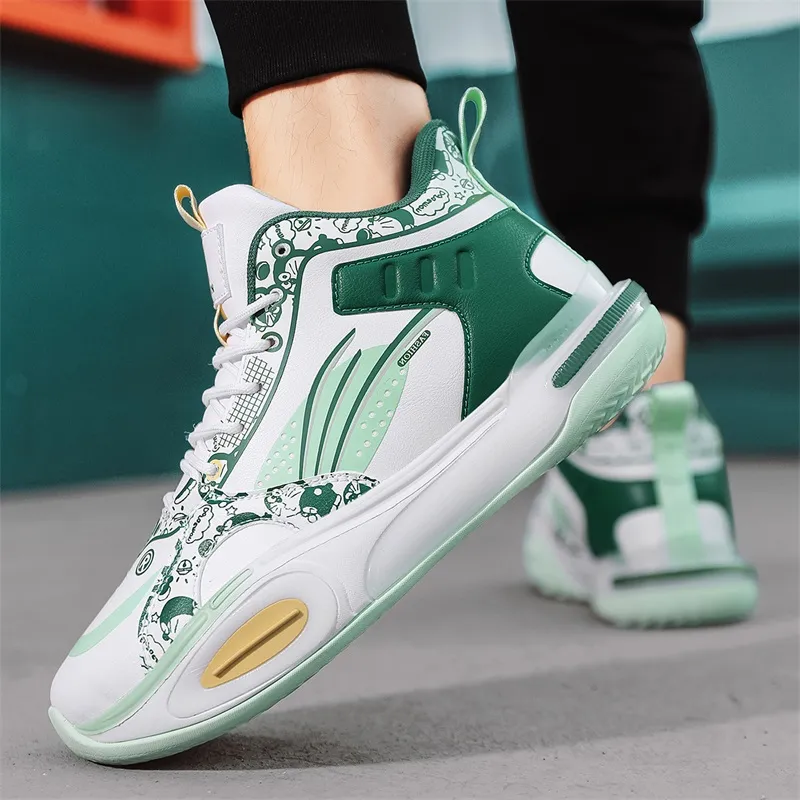 TOMAY Anti-Slip And Wear-Resistant Height Increasing Rebound Mid-Top Basketball Shoes Men's-8
