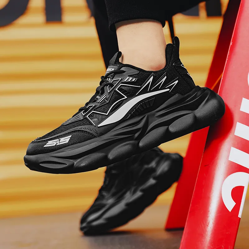 TOMAY Anti-Slip Wear-Resistant Breathable Rebound Low-Top Running Shoes Men's-10
