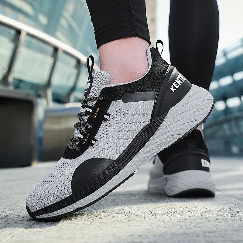 TOMAY Cushioning Height Increasing Rebound Low Top Long Distance Running Running Shoes Men's-15