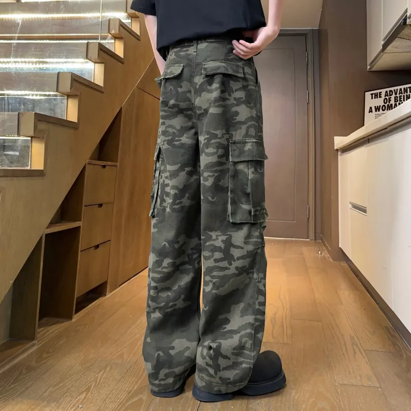 SXSY Cargo Pants Unisex Camouflage-3