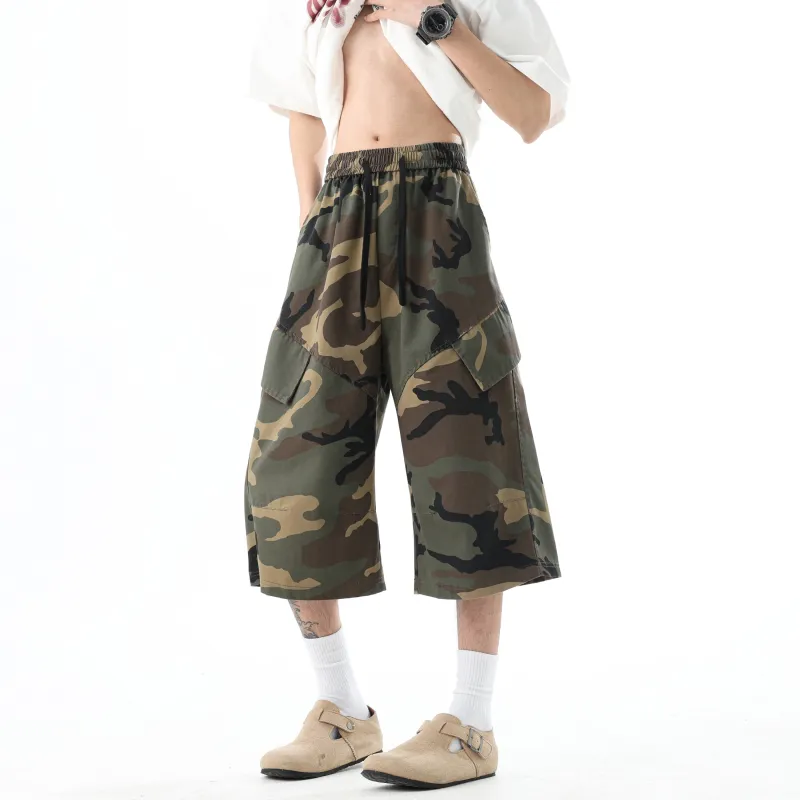 SXSY Cargo Shorts Unisex Camouflage-4