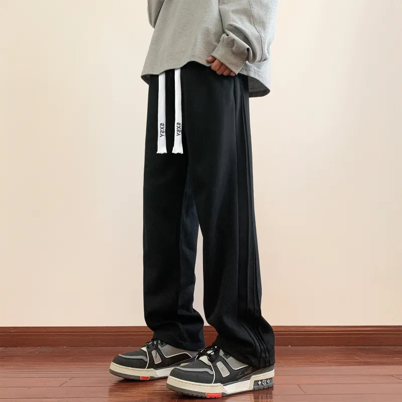 SXSY Knitted Sports Pants Unisex Gray-1