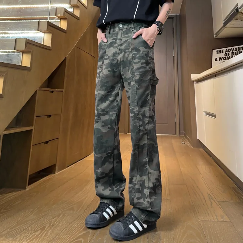 SXSY Cargo Pants Unisex Camouflage-3